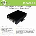 Tycon Systems TP-SW5G-NC 5 Port High Power Passive POE Gigabit Switch - 12-56V