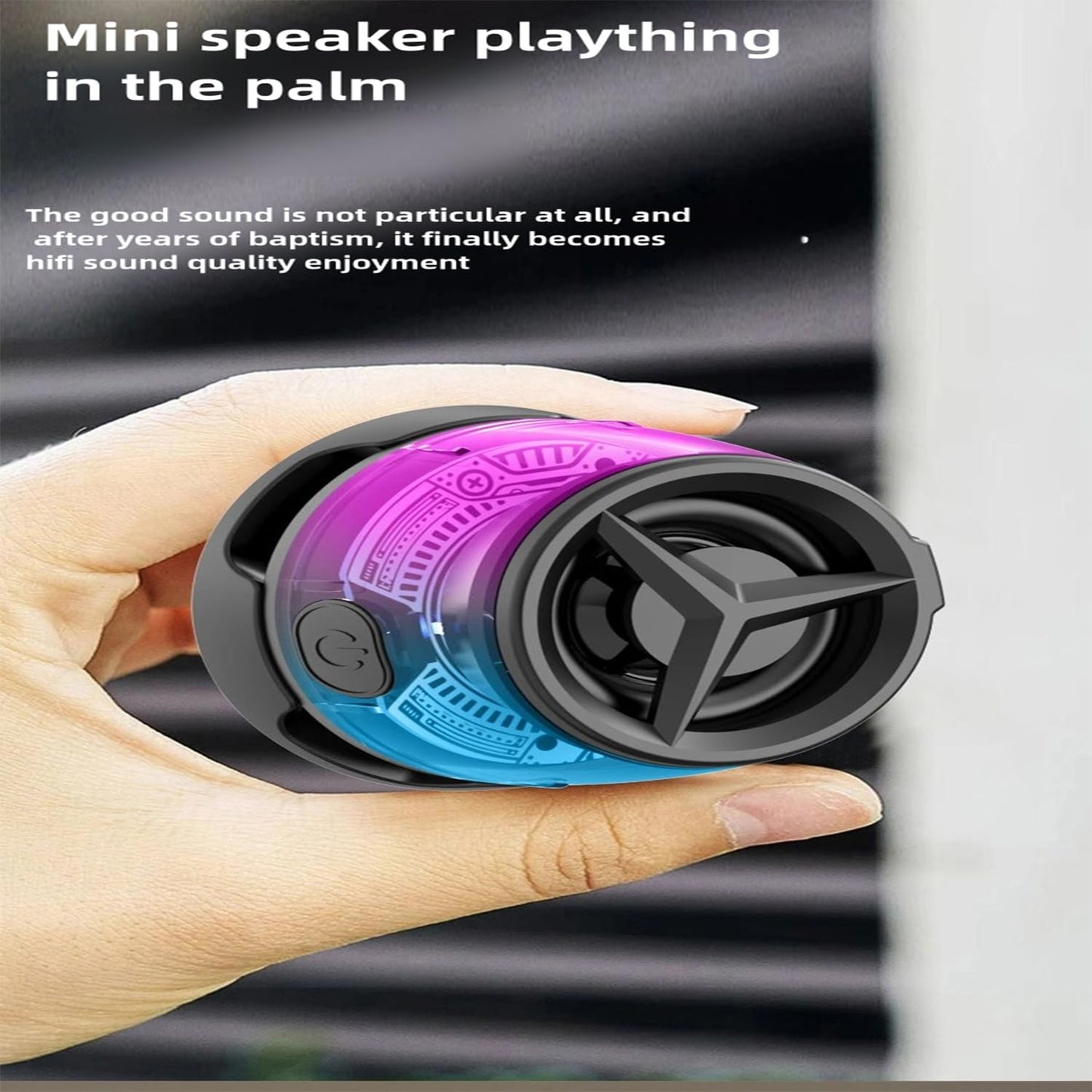 JinXiHua Magnetic Bluetooth Speaker, Cell Phone Holder Wireless Bluetooth, Small Speakers with Big Volume, IPX7 Waterproof Mini Speaker, Compact