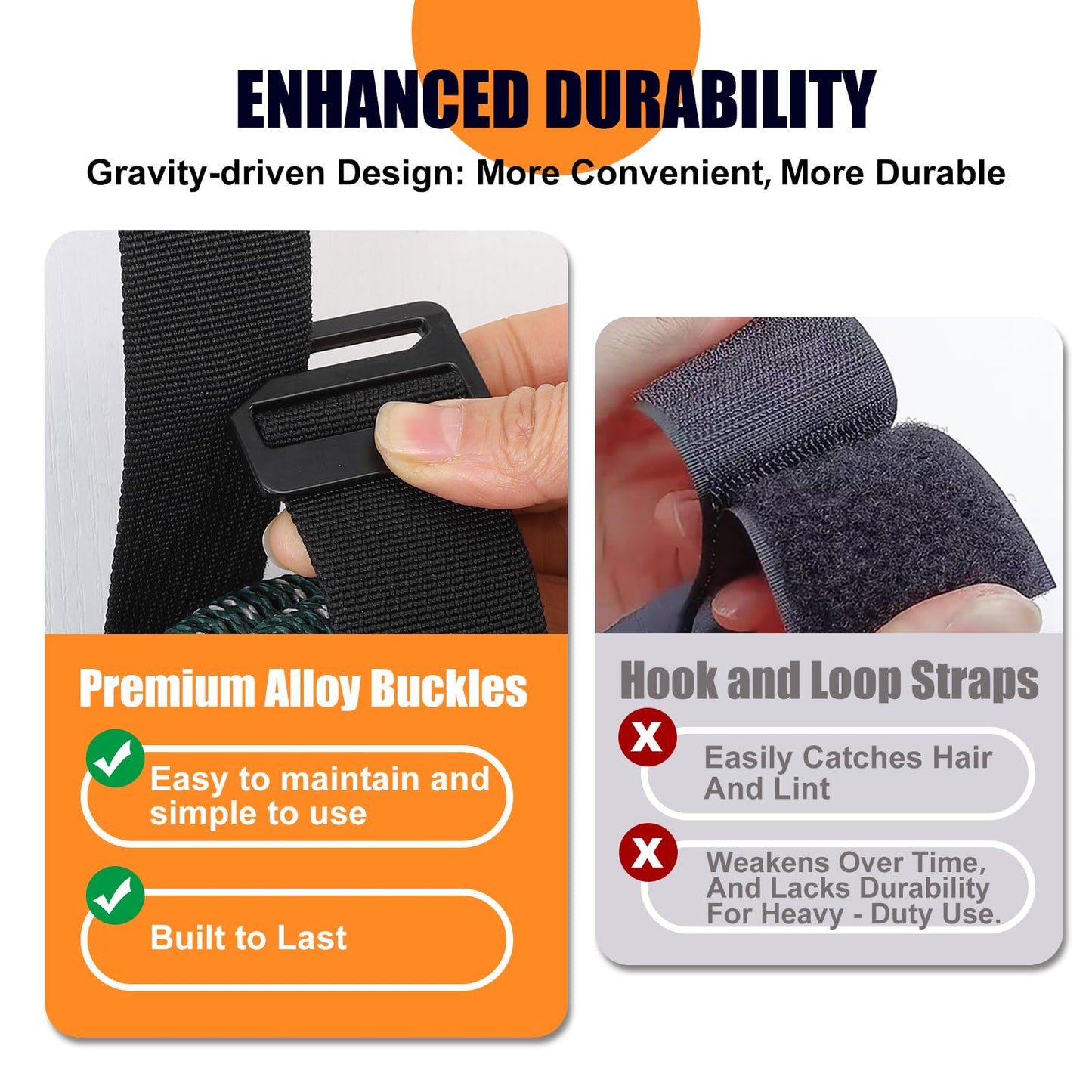 Extension Cord Holder Organizer - Extension Cord Hanger for Garage, Shed, RV, Van Tool Storage, Heavy Duty Gadgets for Men (4 Pack 20 Inch)