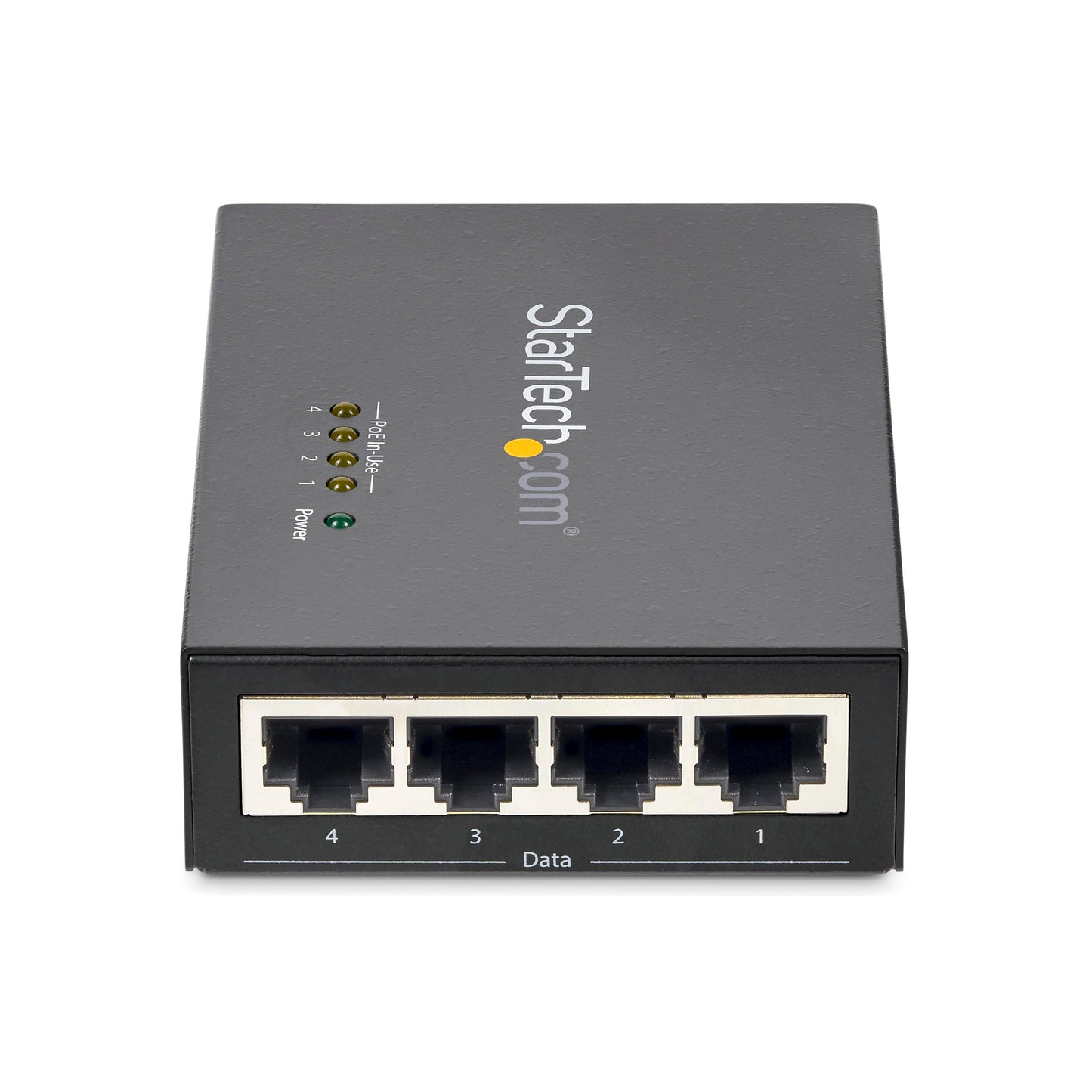 StarTech.com 4 Port Gigabit Midspan - PoE+ Injector - 802.3at and 802.3af - Wall-mountable Power over Ethernet Midspan , TAA (POEINJ4G)
