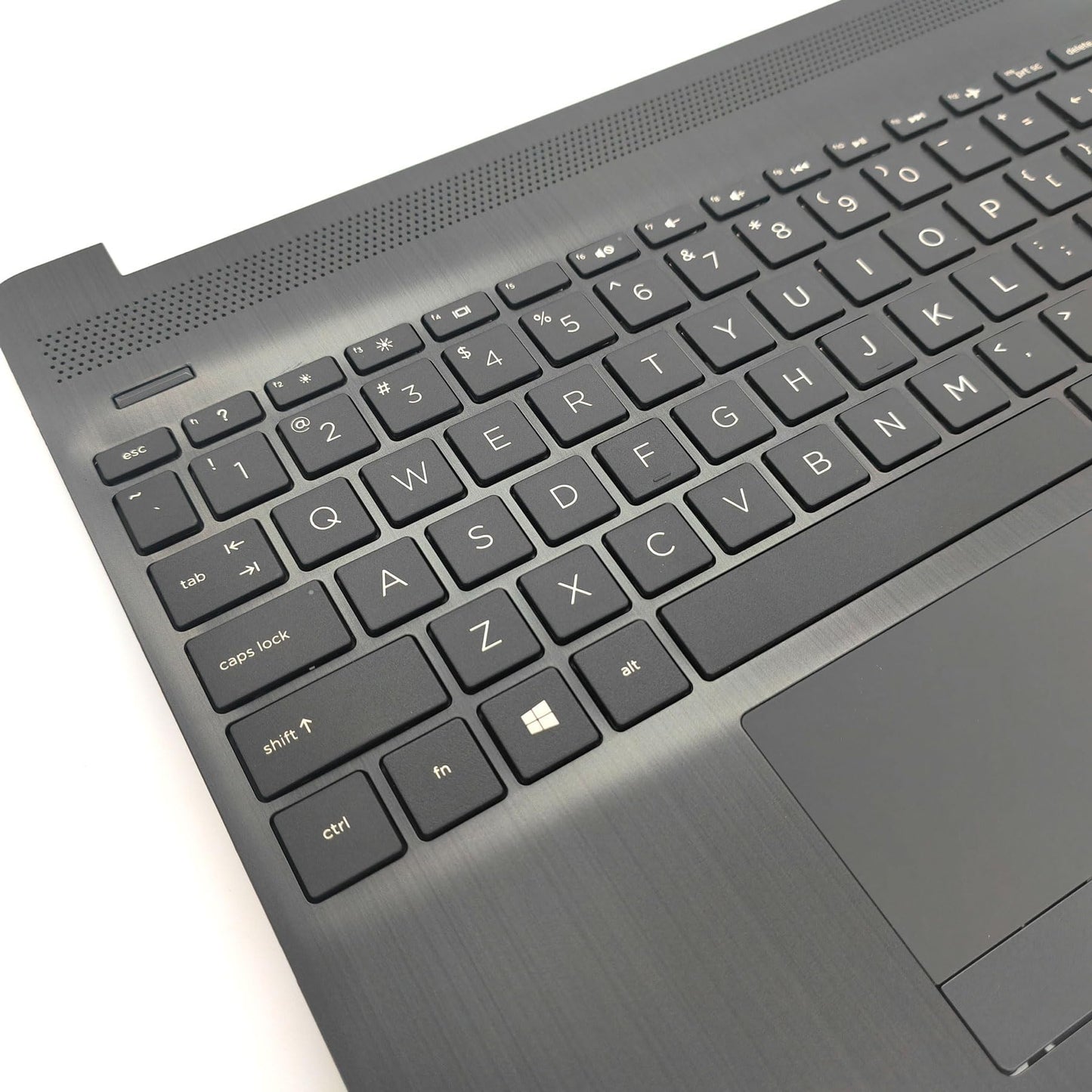 Jxjslp Replacement Upper Case Palmrest for HP 15T-DW 15-DW 15S-DU Series Laptop Non-Backlit Keyboard Assembly Touchpad Top Cover L52021-001