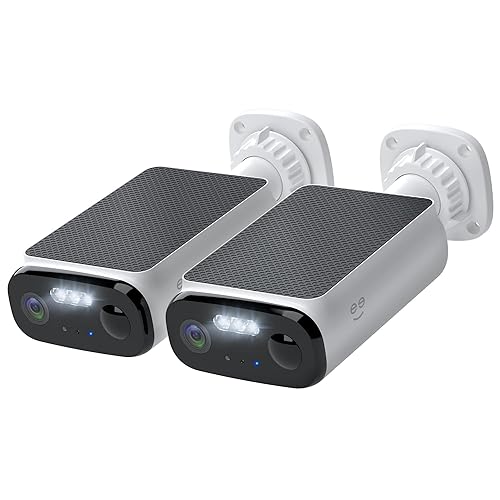 Geeni Falcon Smart Solar Battery Camera 2K+ - Outdoor Camera Wireless, Weather Resistant with Solar-Powered Battery, Motion Alerts, Color Night