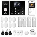 XUK Home Security System, Smart Home Alarm System with Door & PIR Motion Sensor, Compatible with Alexa/Google Home, Easy Installation Home Security