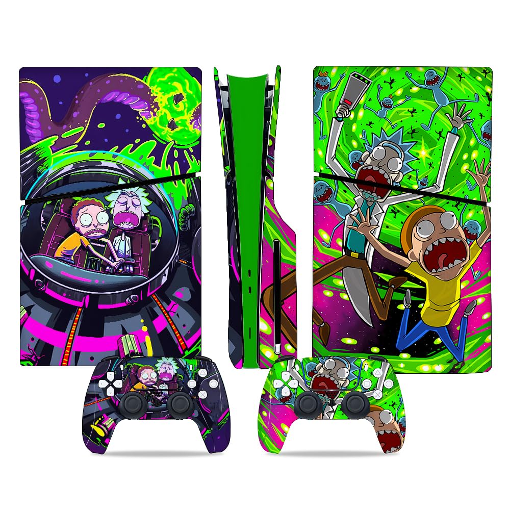 Toxxos PS5 Slim Disc Edition Skin - Slim Disc Edition Console and Controller Accessories Cover Skins PS5 Controller Skin Gift ps5 Skins for Console