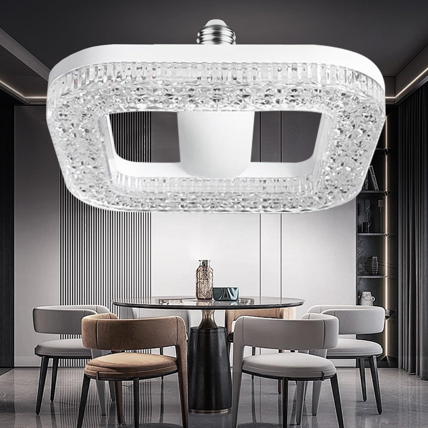New Pattern imitation crystal pendant light , 200W Equivalent Exceed 2000LM E26 LED Bulb, 6000K Daylight 24 Watt High Lumen LED Bulb for Home