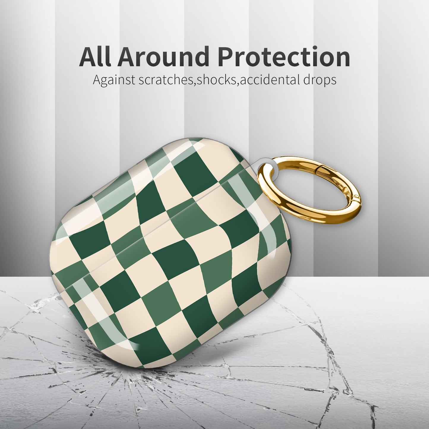 Compatible with AirPod Pro 3rd Generation Case 2025,Fashion Protective Cover with Keychain, Anti-Scratch, Drop Protection,Shockproof Cover for AirPod