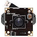ELP USB Camera WDR H.264 3megapixel 1536p Camera Module for Computer,3mp AR0331 Camera Module with Microphone Mini UVC USB2.0 Webcam Board,WDR 100db