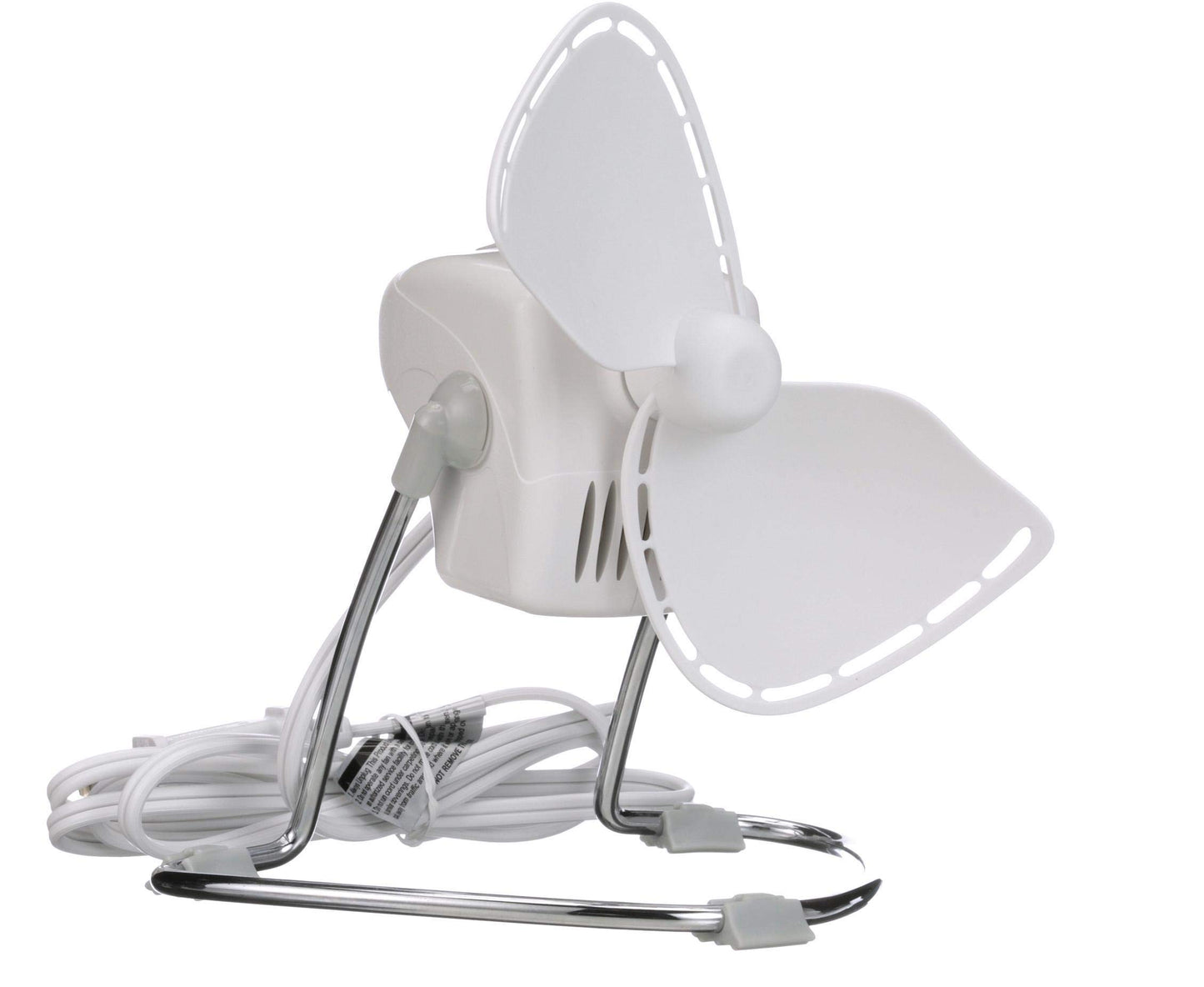 Caframo Chinook, 2-Speed Desk Fan, Cage Free, Easy To Clean Soft Blades, Canadian Made, 8.8" Blade, 707CHWBX, White