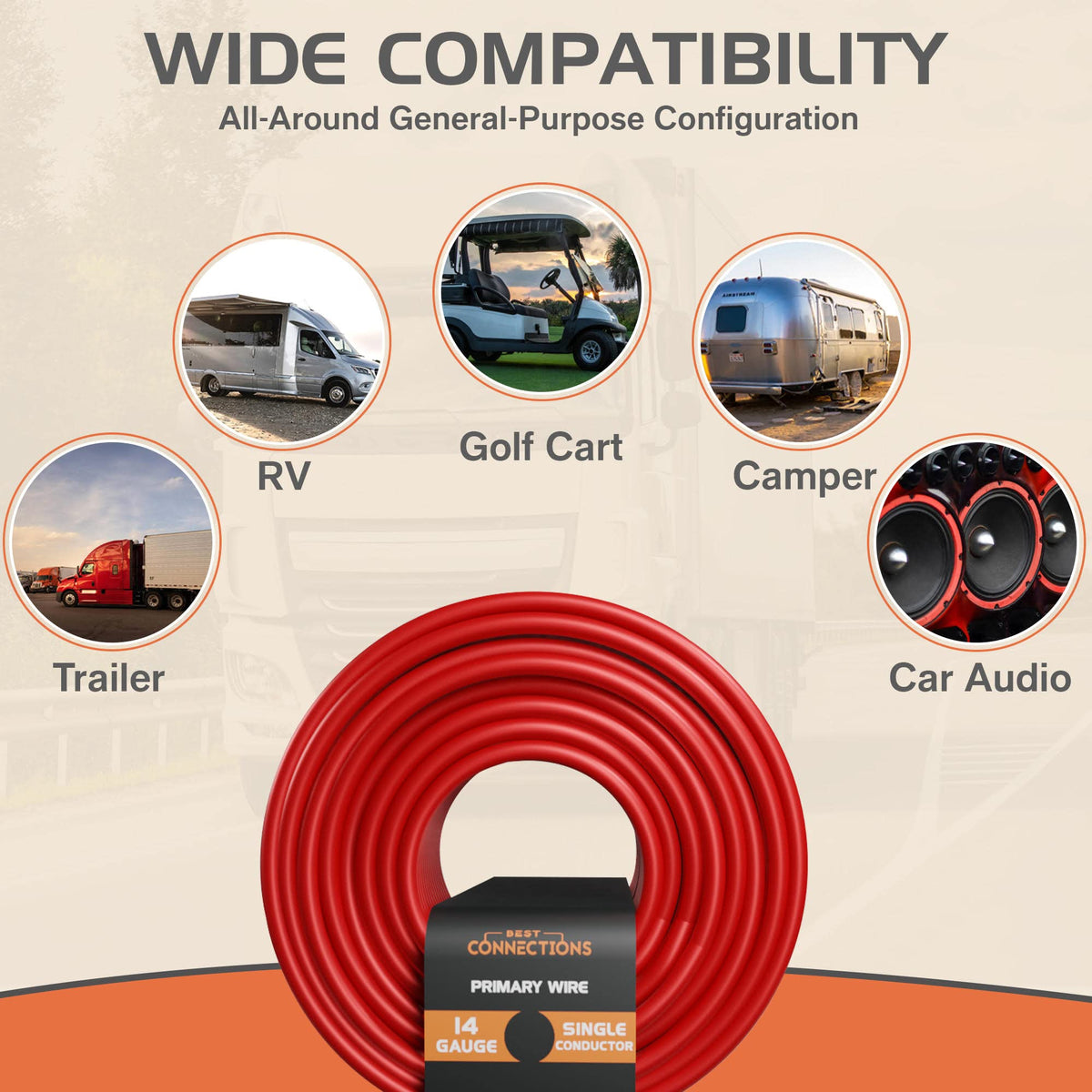 Audiopipe AP18500GREY 18 Gauge 500ft Primary Wire Grey