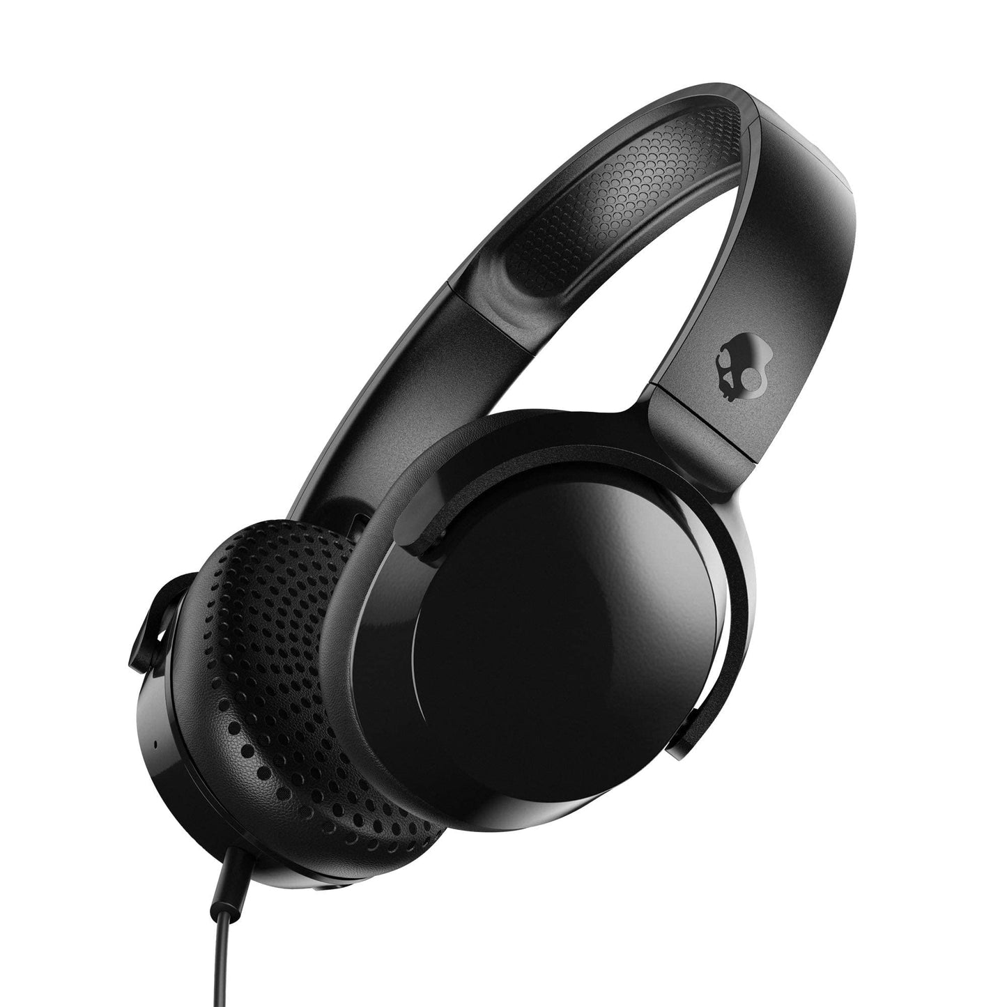 Skullcandy Riff On-Ear Wired Headphones, Convenient for Travel with 3.5mm AUX Plug, Built-in Microphone, Foldable Lightweight Comfortable Design…