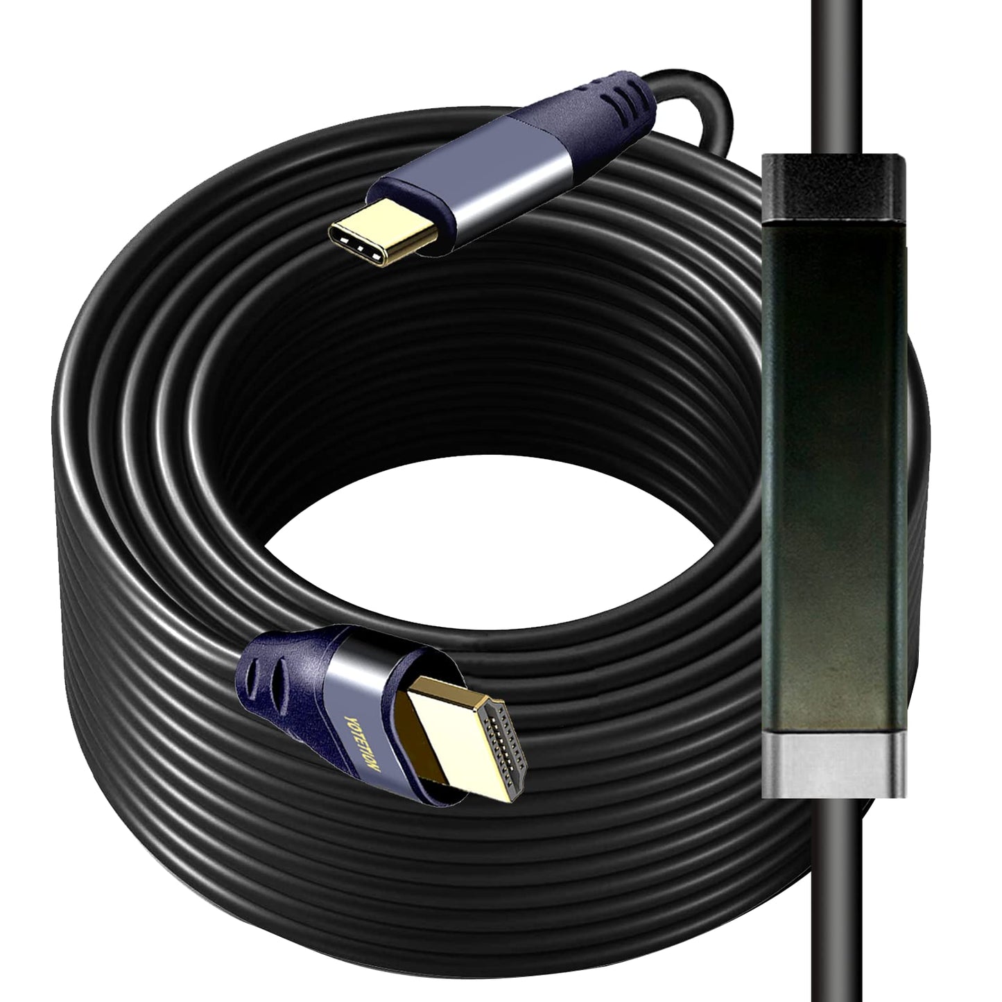 YOTETION USB C to HDMI Cable 60FT with IC, 4K@60HZ Type-C to HDMI for MacBook Pro/Air, iMac, Galaxy S20 S10 S9 S8, Surface, Dell, HP, MacBook Pro