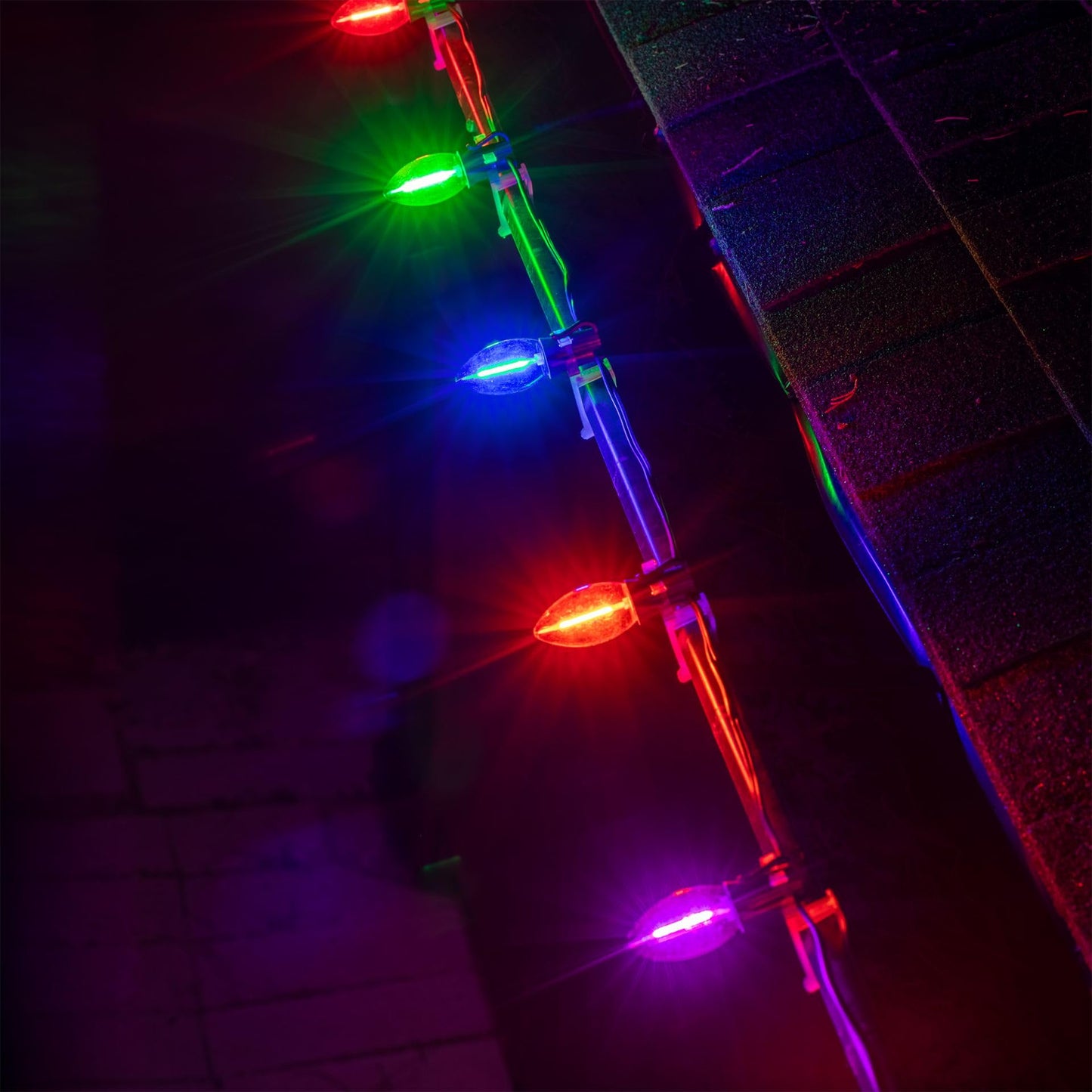 Festive Living 25 Pack C9 LED Filament Bulbs, Multicolor Christmas Lights
