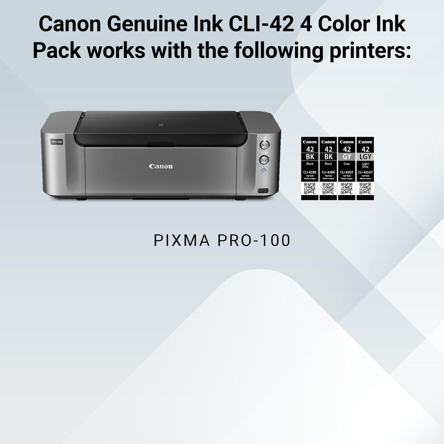 Canon CLI-42 Genuine Four Color Pack, Compatible with PIXMA PRO-100 Printers