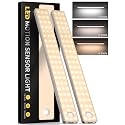Under Cabinet Lighting, 3 Color Temperatures Motion Sensor Light Indoor 2 Pack, USB Rechargeable Battery Operated Closet Lights, Wireless Dimmable LED