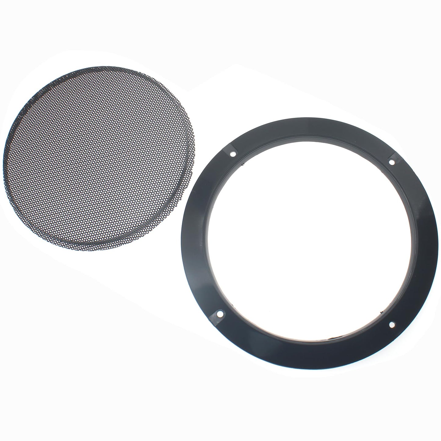 SYCZIOHU 2 Pcs 10 Inch Speaker Grill Steel Mesh Round Subwoofer Grill Waffle Protector Guard Speaker Cover Decorative Car Audio Grille Black