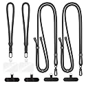 POHFP 4 Pack Phone Lanyard,2 PCS Adjustable Phone Strap Crossbody and 2 PCS Cell Phone Wrist Strap, Hands-Free Convenience Lanyards, Multifuctional