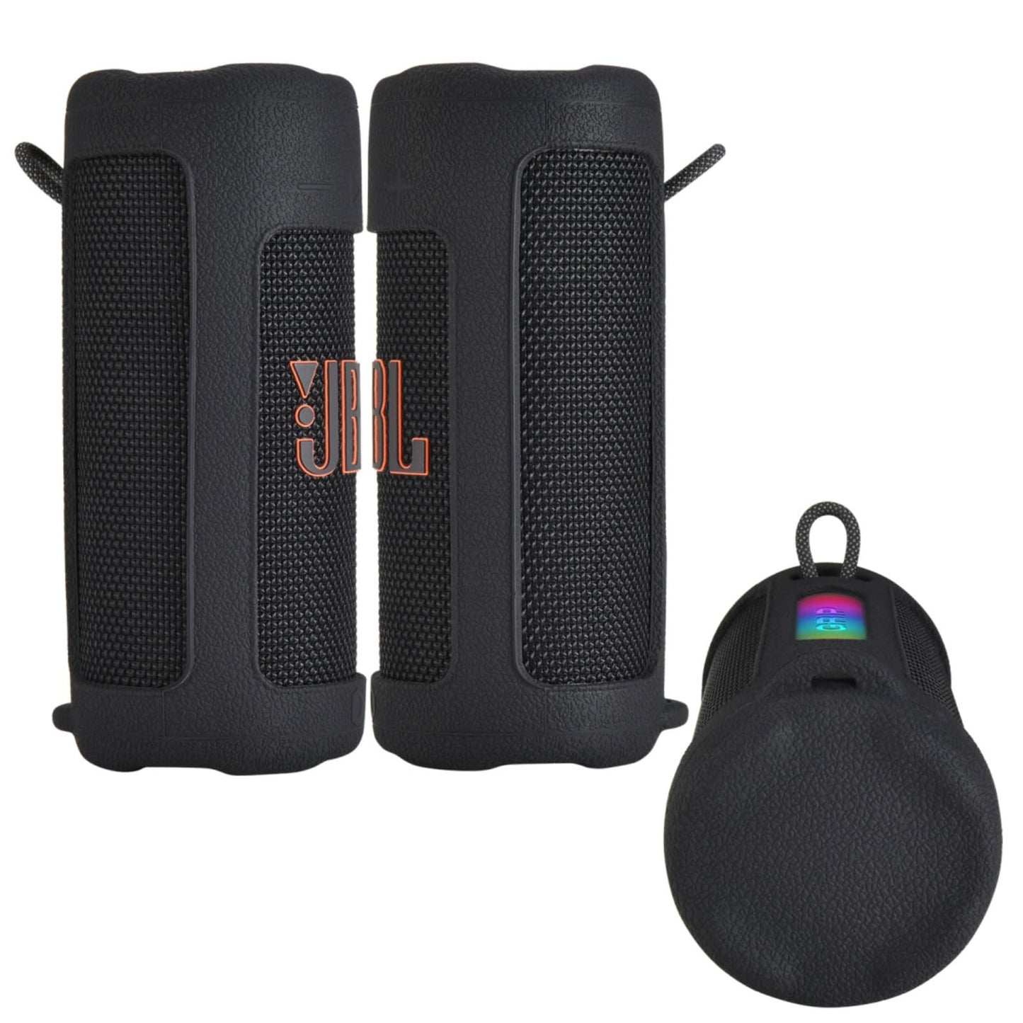 Ferbao Silicone Case for JBL Grip,Protective Case Cover for JBL Grip,with Shoulder Strap (Black)