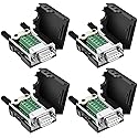 DaFuRui DB9 Female Connector?4Pack DB9 Breakout Connector Solderless RS232 D-SUB DB 9 Female Screw Terminal Block with Case Long Bolts Tail Pipe