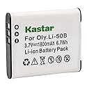 Kastar LI-50B Replacement Lithium-Ion Battery for Olympus Tough 8000, Tough 6000, Stylus 1030 SW, Stylus 9000, Stylus 1010, Stylus 1020 Digital Camera