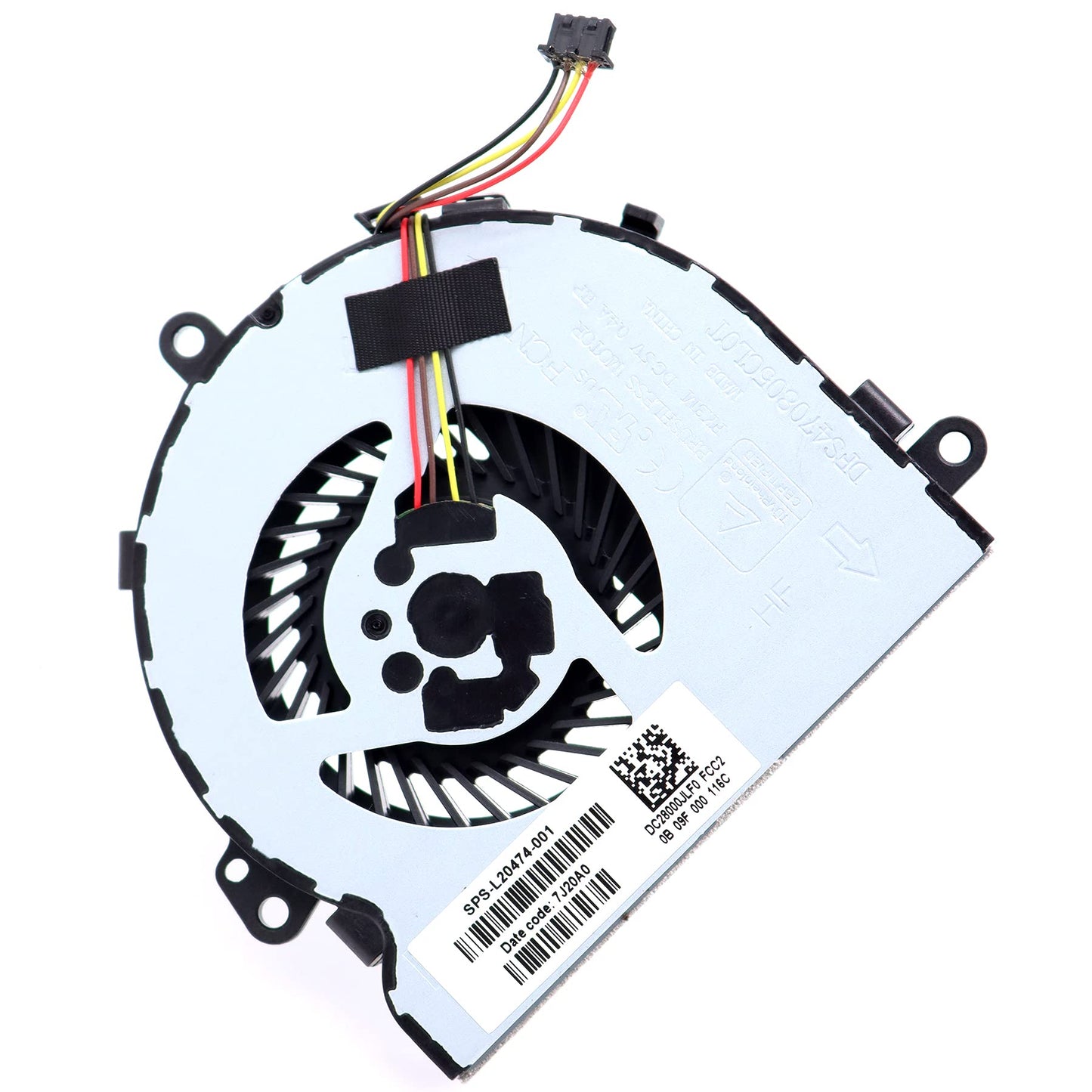 Deal4GO CPU Cooling Fan L20474-001 Replacement for HP 15-DA 15-DB 250 255 256 G7 15g-DR 15g-DS 15g-DX 15-DA0053WM 15-DB0031NR (UMA)