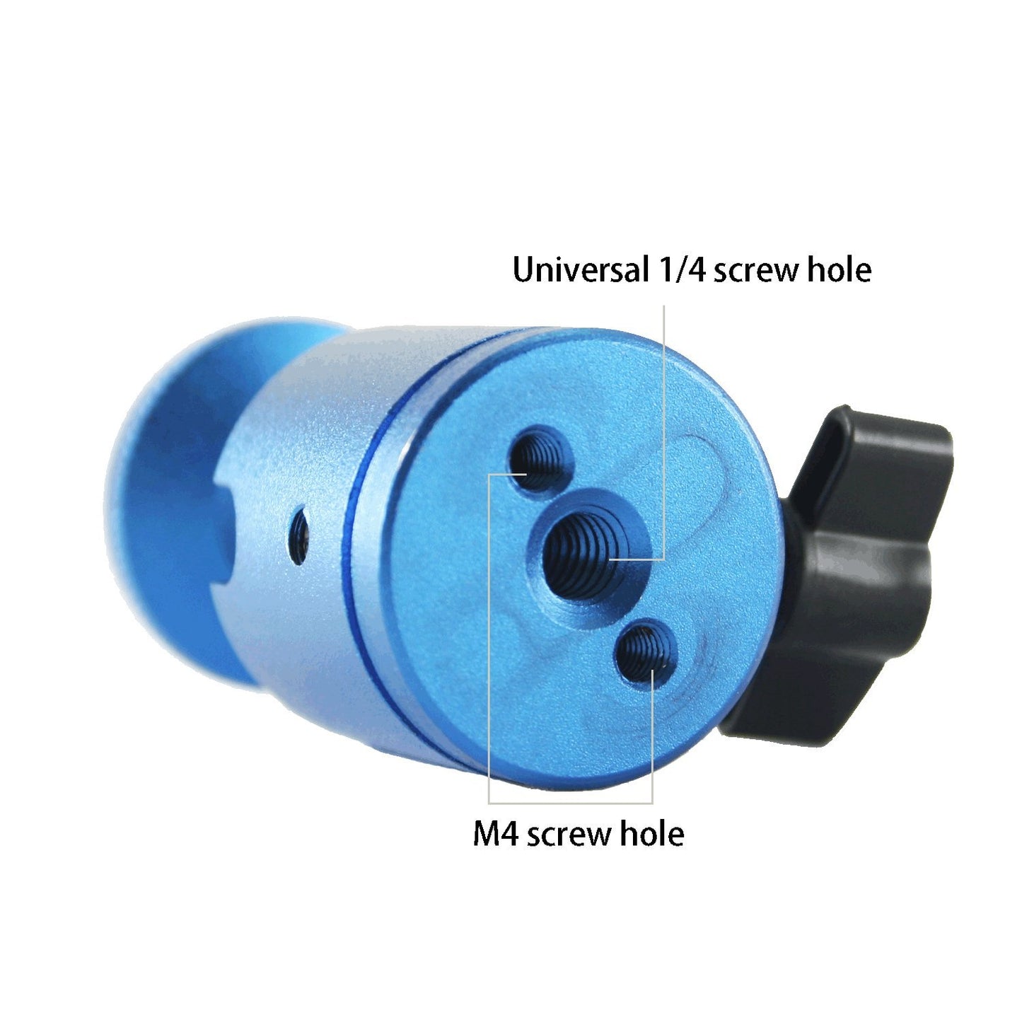 EXMAX Mini Ball Head Aluminum Alloy Tripod Ball Head with 1/4" Screw Thread Base Mount 360 Degree Rotatable for Monopods DSLR Cameras HTC Vive