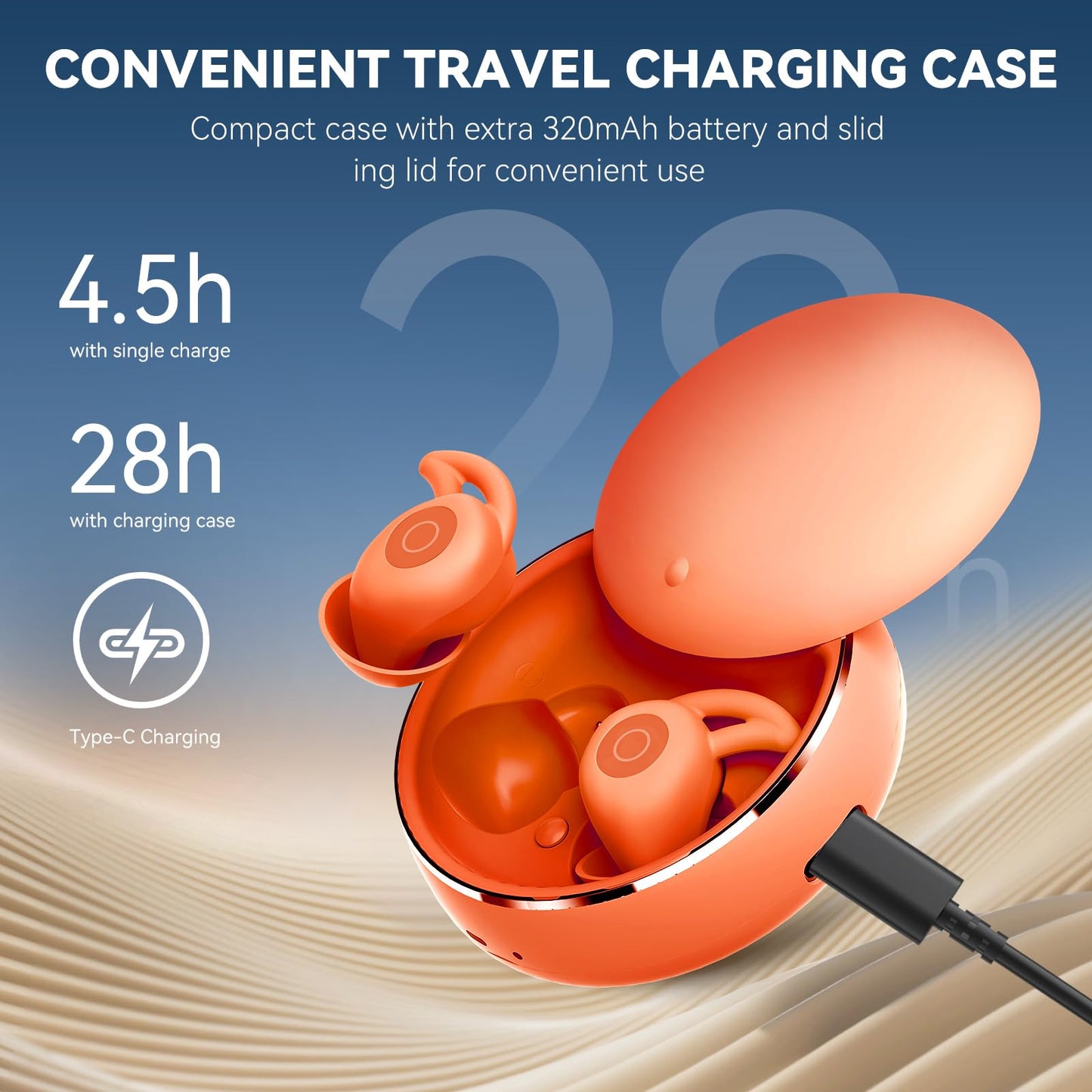 Bluripp Sleepals Micro Sleep Earbuds for Side Sleepers, Sleep Headphones with Noise Reduction, Soft and Snug Fit Overnight, Slim and Light, 28hr Play…