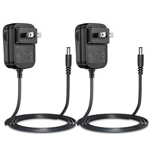 Security-01 AC to DC 6V 1A Power Supply Adapter,Plug 5.5mm x 2.1mm,UL Listed(Pack of 2)
