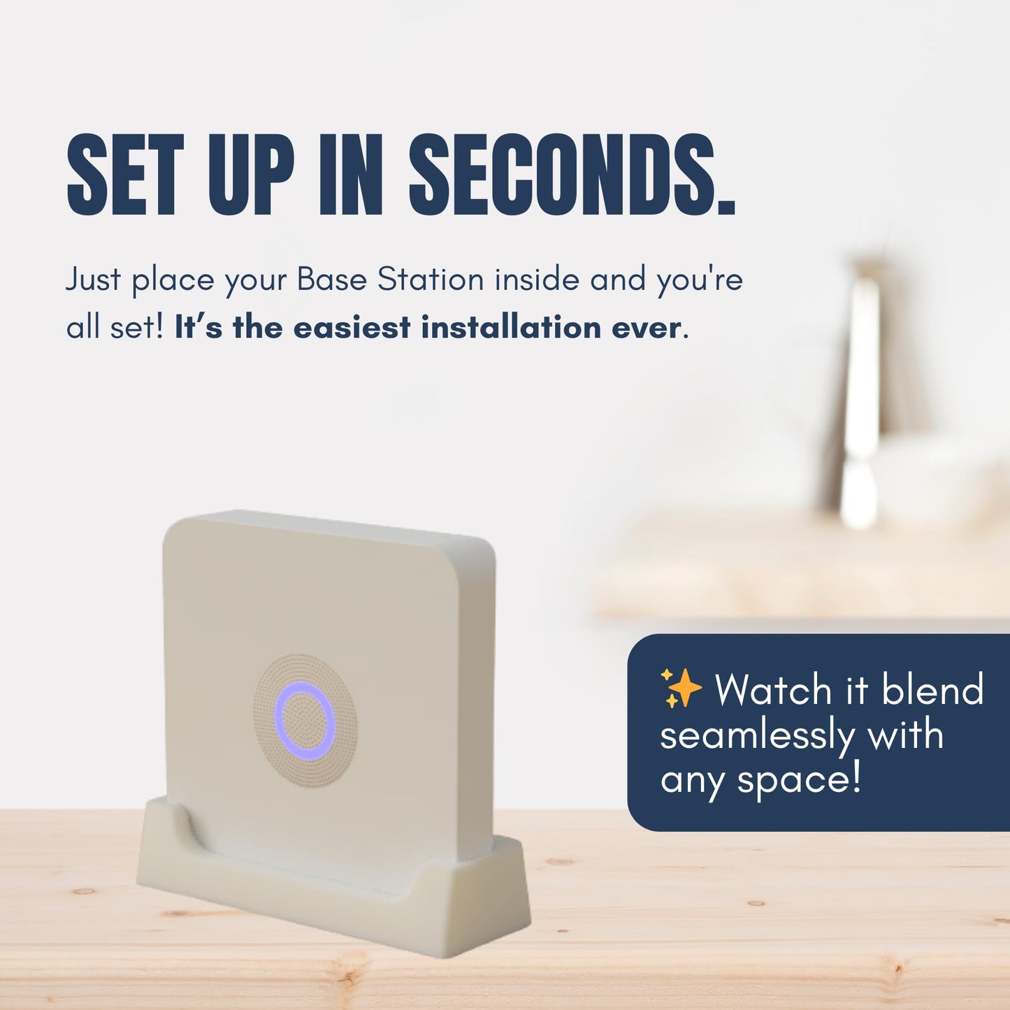 Ring Base Station 2nd Gen Holder- Secure & Stable Base Holder Stand Compatible with Ring Alarm Base Station - Easy Installation, Versatile Placement