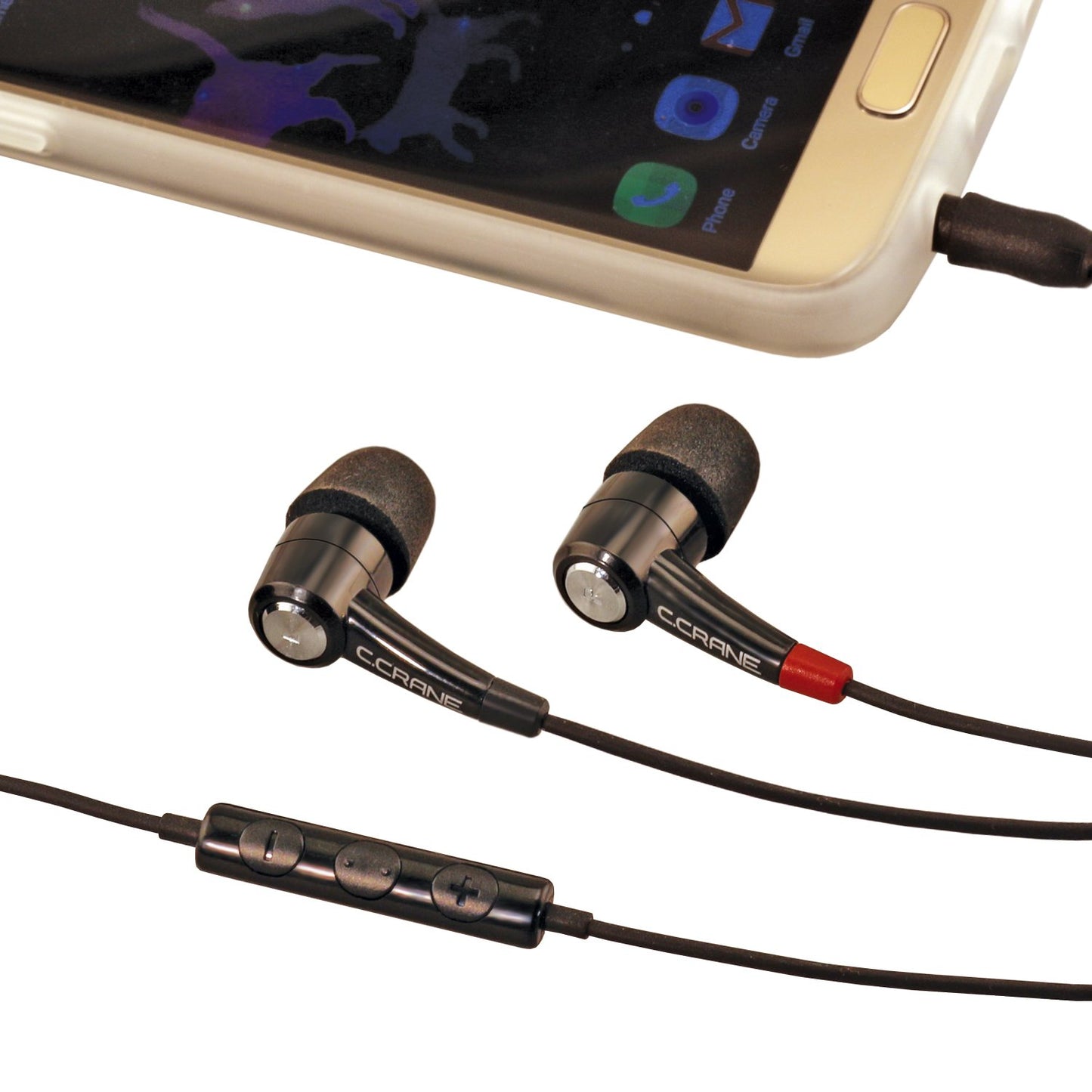 C. Crane CC Buds PRO Earbuds, Mic & Phone Remote with Six Different Earbud Covers Included for Custom Comfort - Designed for Voice Clarity and Audio…