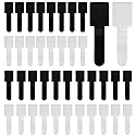 40-Pack Self-Adhesive Hook and Loop Cable Ties - Adjustable Sticky-Back Cord Organizer Straps for Home, Office & Workshop