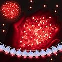 chzk 100pcs Balloon Lights Mini LED Lights Round Long Standby Time Multicolor Ball Light Paper Lantern Balloons Lights for Birthday Party Christmas