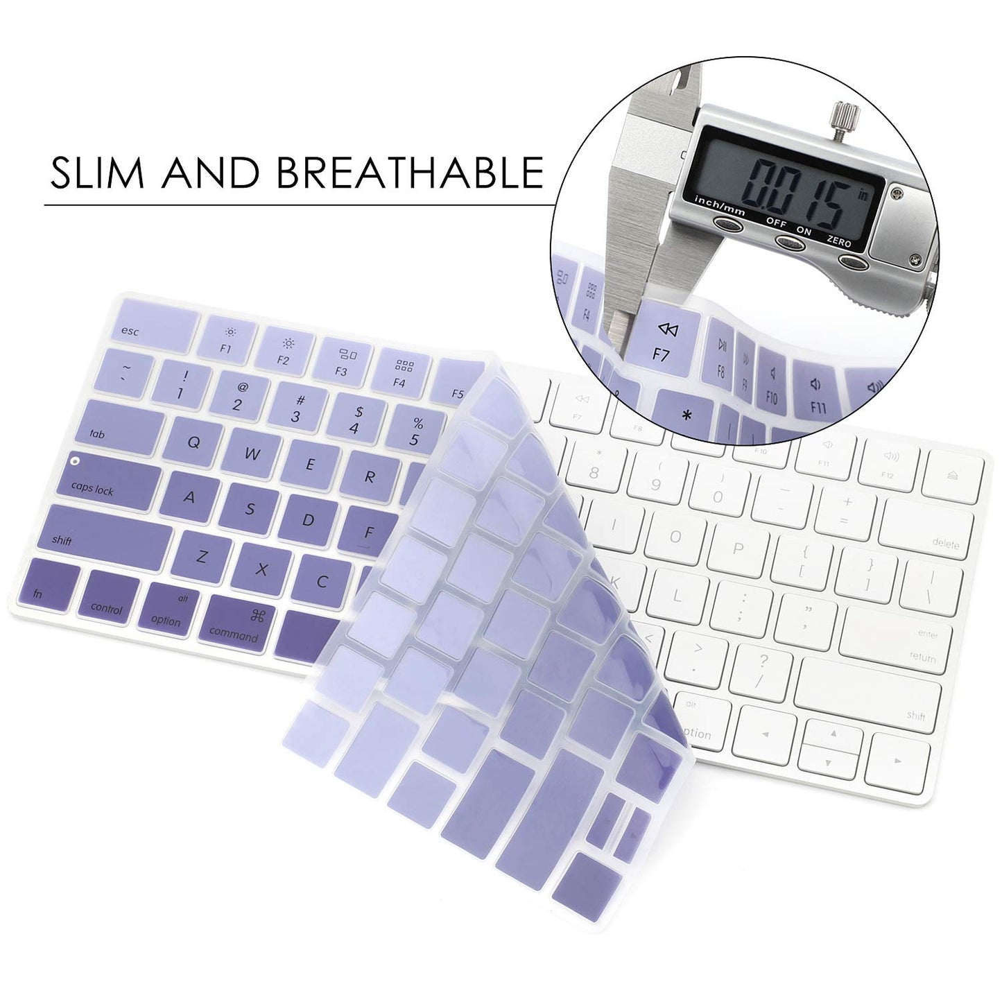 Allinside Ombre Deep Purple Cover for Apple Magic Keyboard (MLA22LL/A) with US Layout