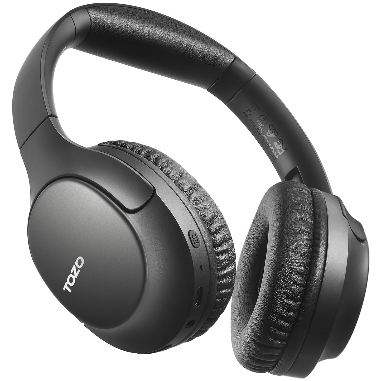 TOZO HA1 Bluetooth 5.4 Over Ear Headphones, 70H Playtime with Mic, Foldable Wireless Headset, Deep Bass Stereo Sound Customizable 32 EQ Music Mode…