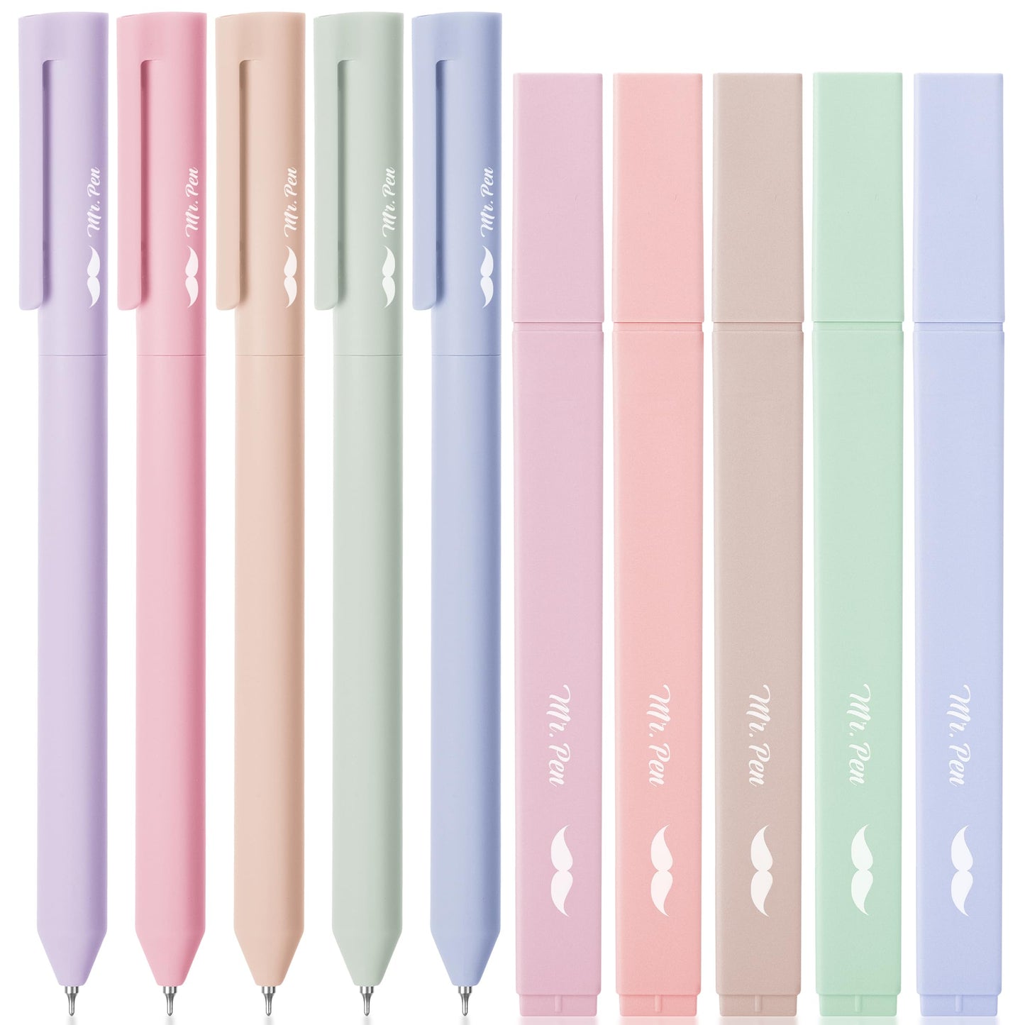 Mr. Pen- Aesthetic Highlighters and Gel Pens, 10 Pack