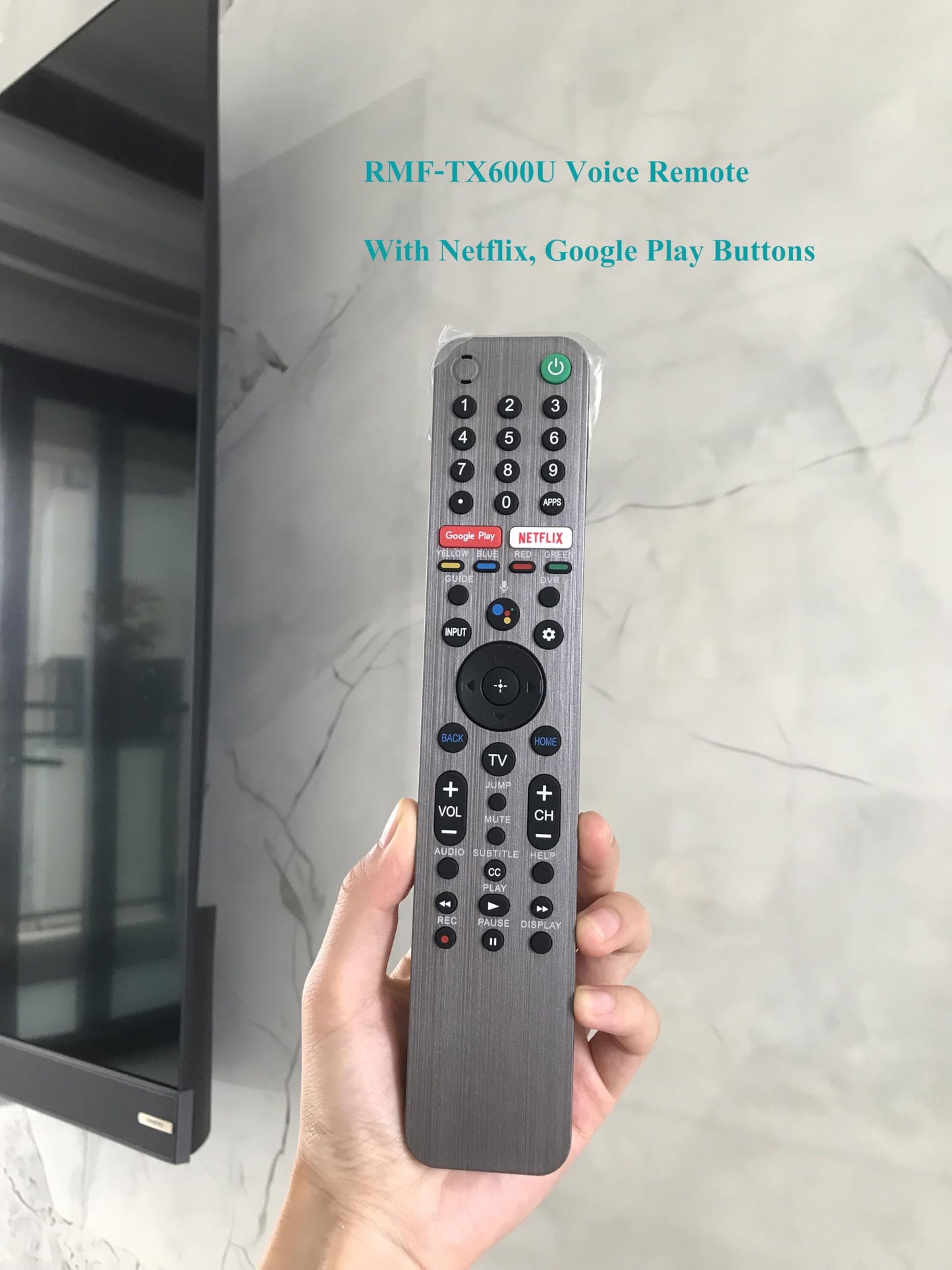 Voice Replacement Remote Control for Sony Bravia Smart TV XBR-A9G XBR-55X950H XBR-55X950G XBR-55X800H XBR-55X900H XBR-65X950G XBR-65A9G XBR-55A9G