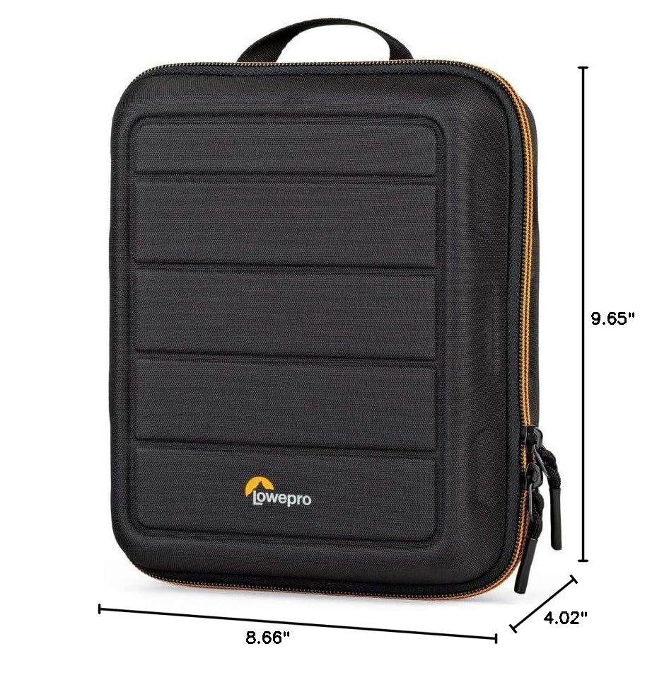 Lowepro Hardside CS 80 Case for Small Drone, Mirrorless Cameras, Larger Over-Ear Headphones, 22 x 10.2 x 24.5 cm, Black