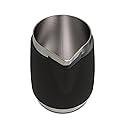 Rattleware 12 Oz Handle Free Latte Art Pitcher Stainless Steel with Rubber Grip Durable Heat Resistant Milk Frothing Pitcher for Baristas Home Cafes