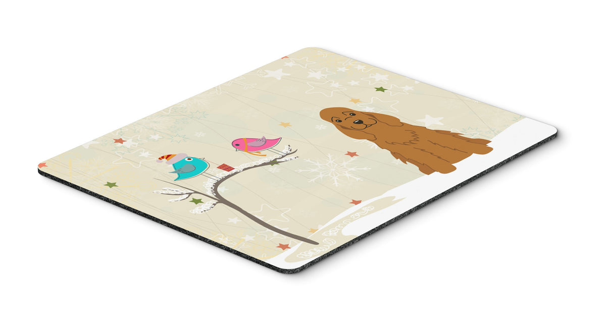 Caroline's Treasures BB2567MP Between Friends Cocker Spaniel - Red Mouse Pad, Hot Pad or Trivet for Home Office Gaming Working Computers Laptop Mouse