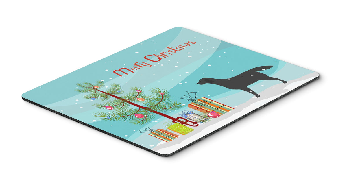 Caroline's Treasures BB2926MP Black Labrador Retriever Merry Christmas Tree Mouse Pad, Hot Pad or Trivet for Home Office Gaming Working Computers