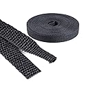 SUNNAREPOON Black Heat Shrink Tubing Car Wiring Cover, Tough and Durable Fabric Shrinkable Sleeve for Automotive Wires/Audio Video Cable/Multi-Cable