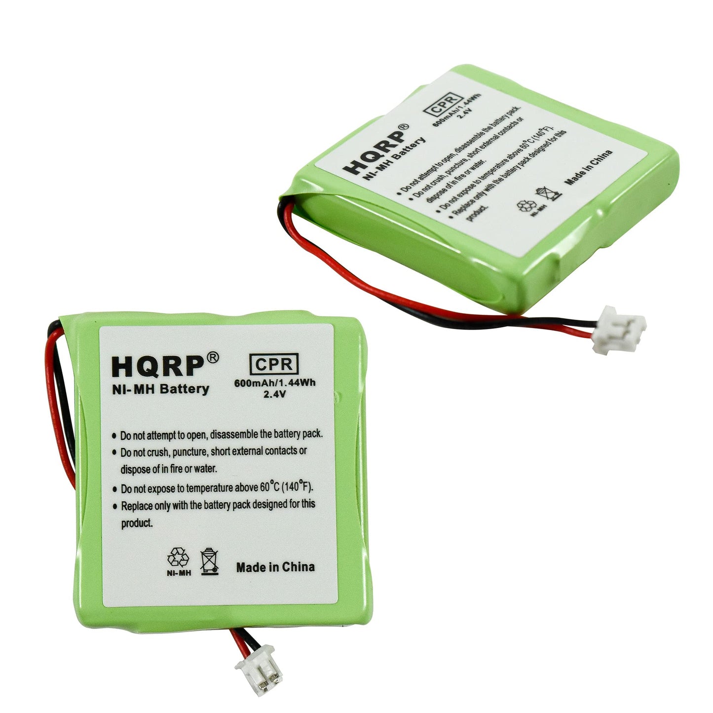 HQRP Phone Battery 2-Pack Compatible with Medion MD81877, MD82877, Life S63006, Slim DECT 500, TeXet DECT TX-D7400 Cordless Telephone