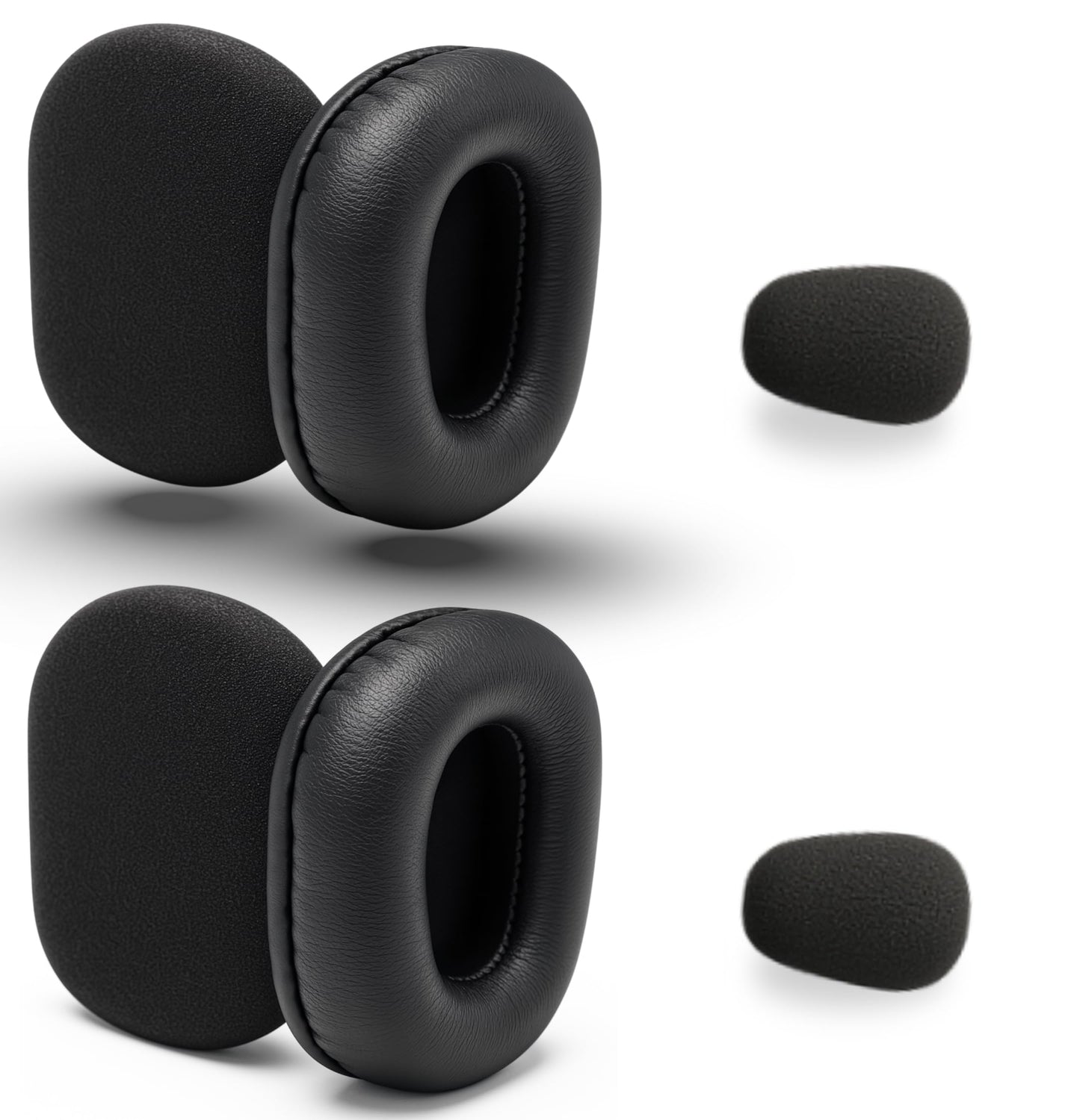Ear Pad Cushion Kit for Blue Parrott B350-XT - Compatible with Jabra Evolve 65, 40, 30 - Enhances All-Day Wearing Comfort Over Original Foam Earpads