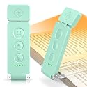 Glocusent 12 LED Rechargeable Book Light, Clip-on Reading Light with 5 Colors & 5 Brightness Levels, Up to 100Hrs Runtime, Eye-Caring Reading Lights