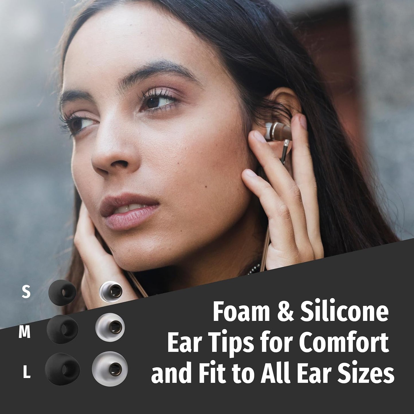 Symphonized Premium Airtube Headphones EMF Earbuds, 3D Sound, Microphone Volume Control, 8mm Bass Drivers Granting High Audio Quality for USB C iPhone