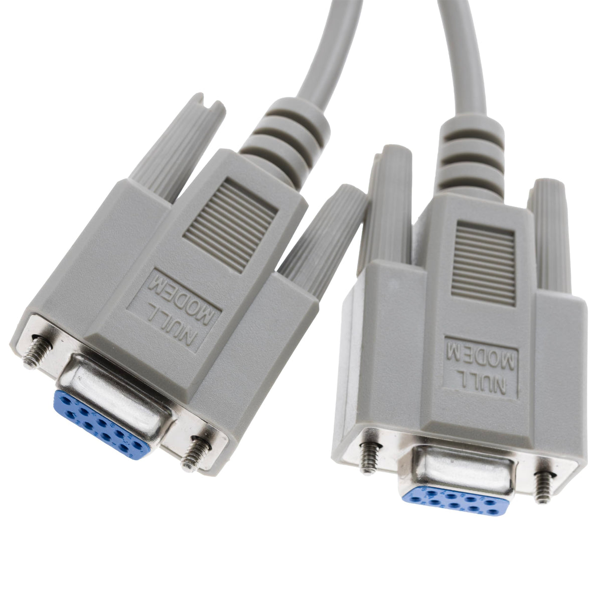 CableWholesale Null Modem Cable, DB9 Female to Female, UL Rated, 8 Conductor, Beige, 10 Feet