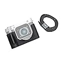 VueFoto GFX100RF Leather Case Kit for FUJIFILM, Including Leather Case with Shoulder Strap, Small Flap for Battery Access, Lightweight