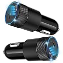 48W USB C Car Charger, Dual Port Fast Car Charger with PD&QC4.0, Ultra-Fast Charging for i Phone 16/15 Pro/Samsung S24, Compatible with Car/Truck/SUV