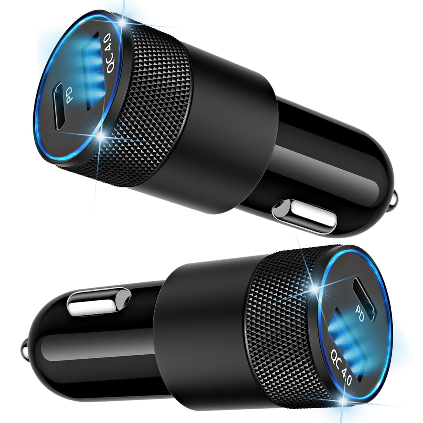48W USB C Car Charger, Dual Port Fast Car Charger with PD&QC4.0, Ultra-Fast Charging for i Phone 16/15 Pro/Samsung S24, Compatible with Car/Truck/SUV