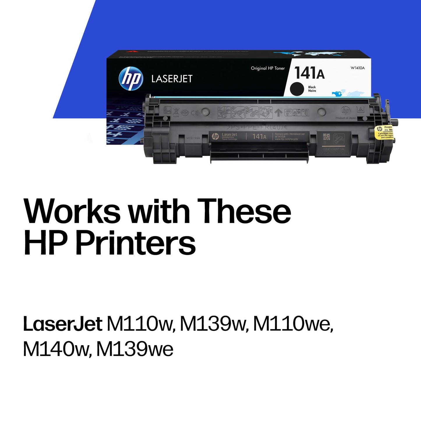 HP 141A Black Toner Cartridge | Works with LaserJet M110, LaserJet MFP M139, M140 | W1410A