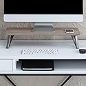 Anji Mountain Monitor Stand - Desktop Organizer & Laptop Riser, Ergonomic Monitor Riser, Space-Saving Monitor Stand for Desk, Durable Construction